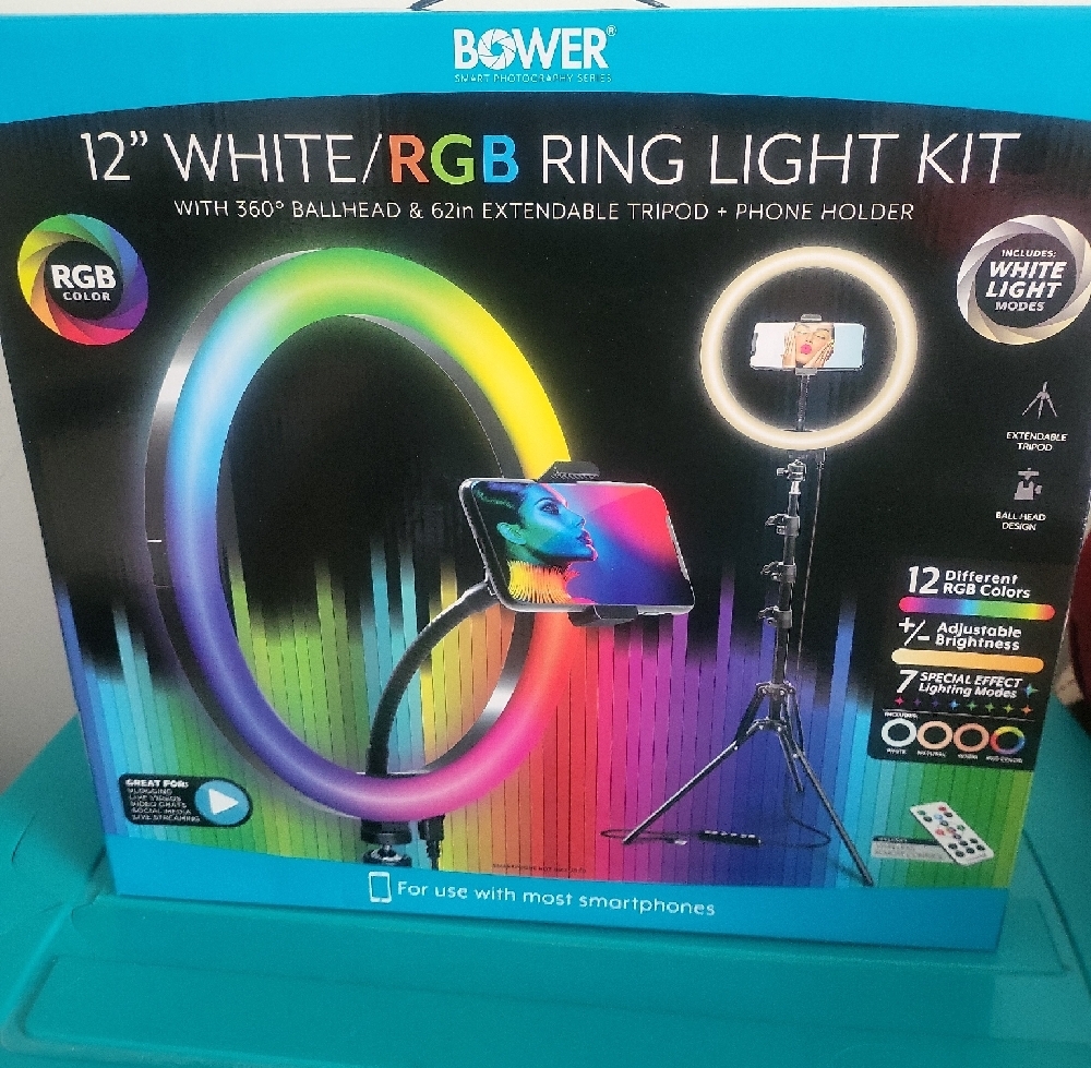 Bower 12" White/RGB Ring Light Kit